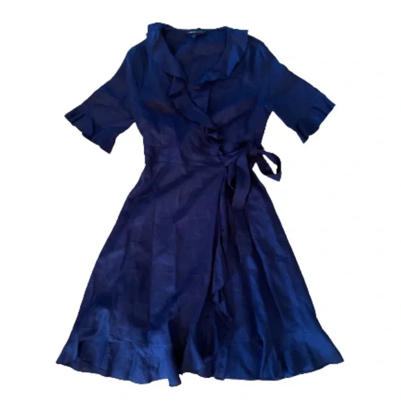 Great Plains | Dresses | Great Plains Linen Wrap Dress L | Poshmark